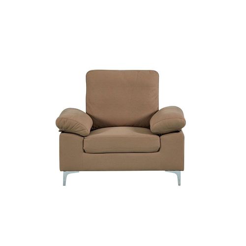 Algo 1-Seater Fabric Sofa - Brown - With 2-Year Warranty